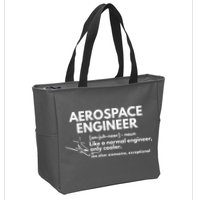 Aerospace Engineer Definition Funny Engineering Zip Tote Bag
