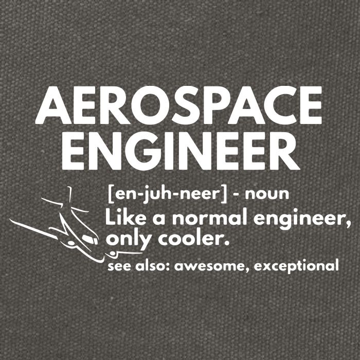 Aerospace Engineer Definition Funny Engineering Cotton Canvas Backpack