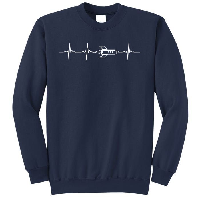 Aerospace Engineering Design Great Rocket Heartbeat Sweatshirt