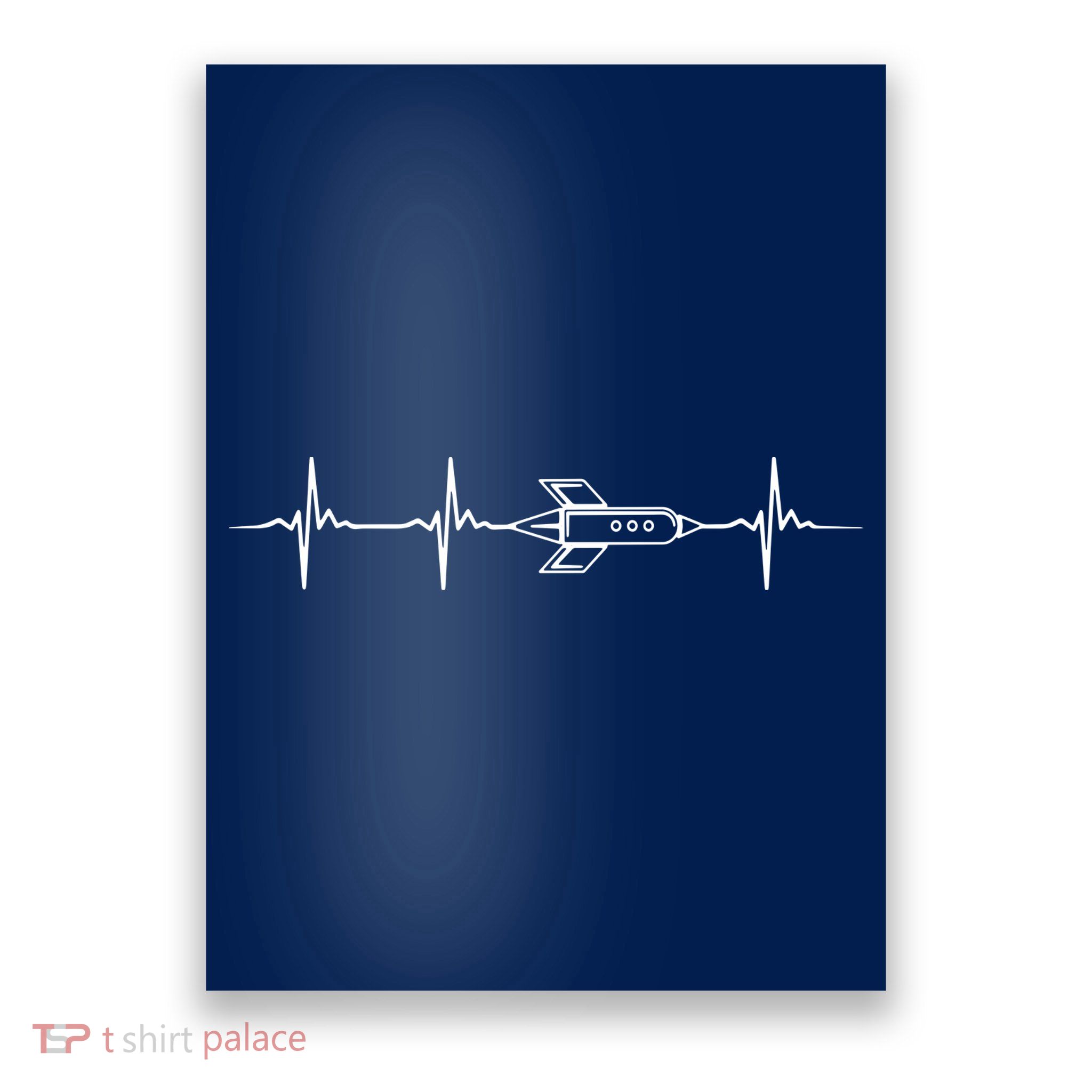 Aerospace Engineering Design Great Rocket Heartbeat Poster