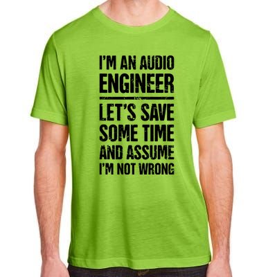 Audio Engineer Distressed Funny Sound Guy Adult ChromaSoft Performance T-Shirt