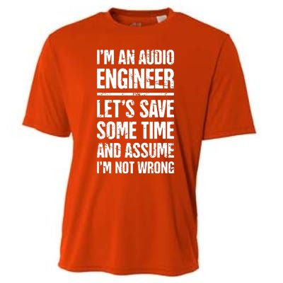 Audio Engineer Distressed Funny Sound Guy Cooling Performance Crew T-Shirt