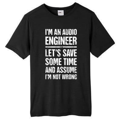 Audio Engineer Distressed Funny Sound Guy Tall Fusion ChromaSoft Performance T-Shirt