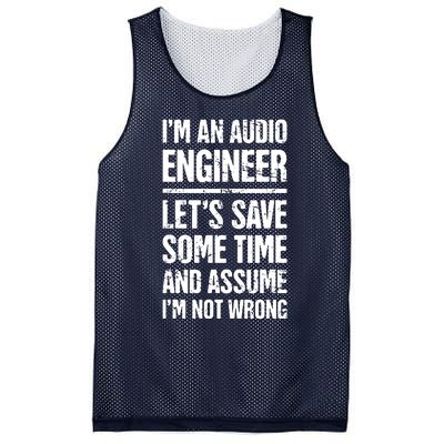 Audio Engineer Distressed Funny Sound Guy Mesh Reversible Basketball Jersey Tank