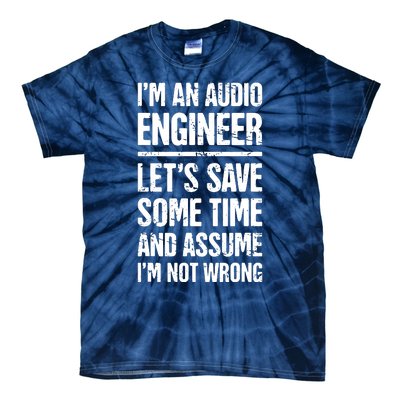 Audio Engineer Distressed Funny Sound Guy Tie-Dye T-Shirt