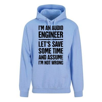 Audio Engineer Distressed Funny Sound Guy Unisex Surf Hoodie