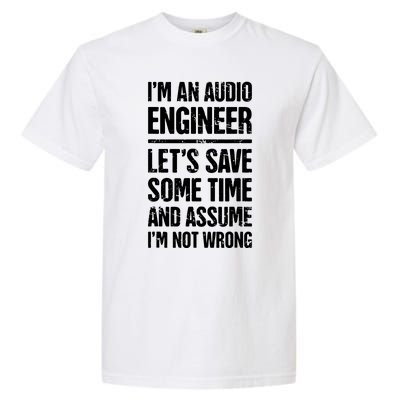 Audio Engineer Distressed Funny Sound Guy Garment-Dyed Heavyweight T-Shirt