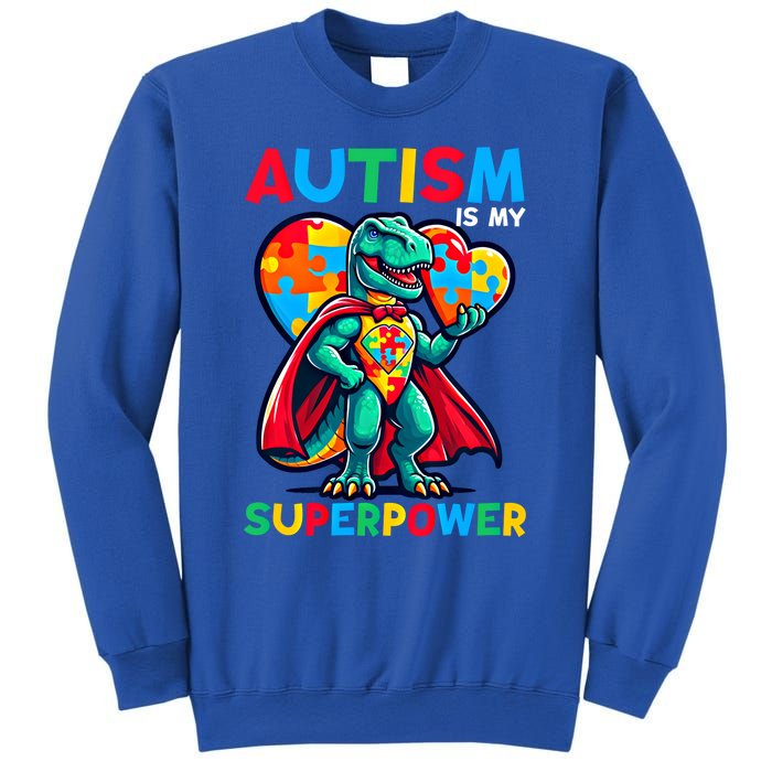 Autism Embrace Differences Dinosaur Trex Cute Puzzle Gift Sweatshirt