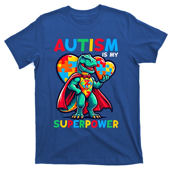 Autism Embrace Differences Dinosaur Trex Cute Puzzle Gift T-Shirt