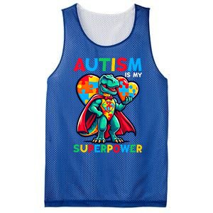 Autism Embrace Differences Dinosaur Trex Cute Puzzle Gift Mesh Reversible Basketball Jersey Tank