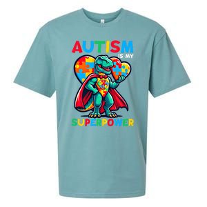 Autism Embrace Differences Dinosaur Trex Cute Puzzle Gift Sueded Cloud Jersey T-Shirt