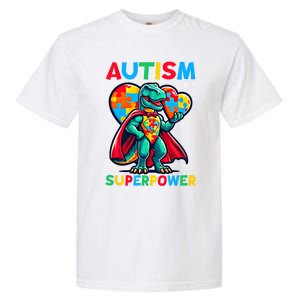 Autism Embrace Differences Dinosaur Trex Cute Puzzle Gift Garment-Dyed Heavyweight T-Shirt