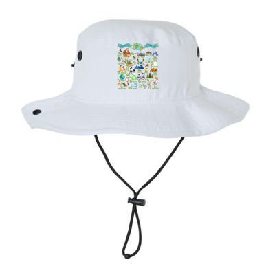 Alphabet Earth Day Every Day Abcs Save Planet Teacher Gift Legacy Cool Fit Booney Bucket Hat