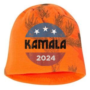 America Election Democrats Vote Harris 2024 President Kati - Camo Knit Beanie