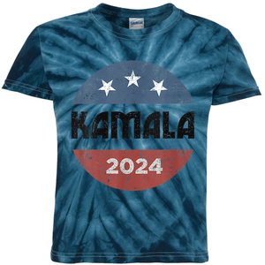 America Election Democrats Vote Harris 2024 President Kids Tie-Dye T-Shirt