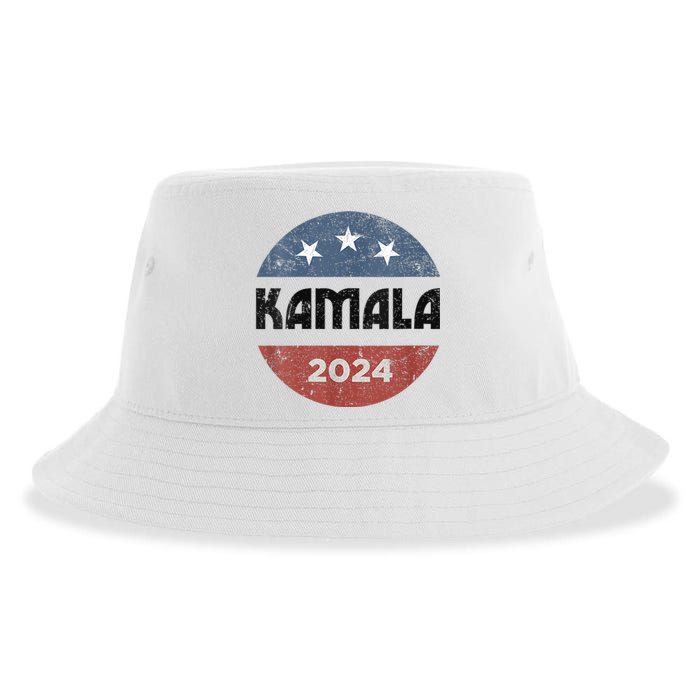 America Election Democrats Vote Harris 2024 President Sustainable Bucket Hat