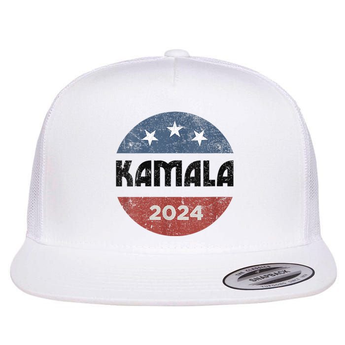 America Election Democrats Vote Harris 2024 President Flat Bill Trucker Hat