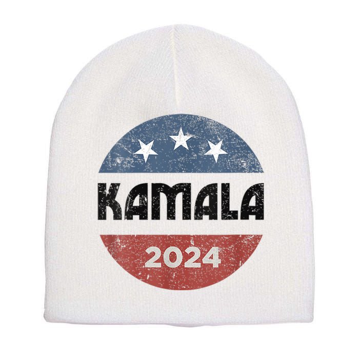 America Election Democrats Vote Harris 2024 President Short Acrylic Beanie