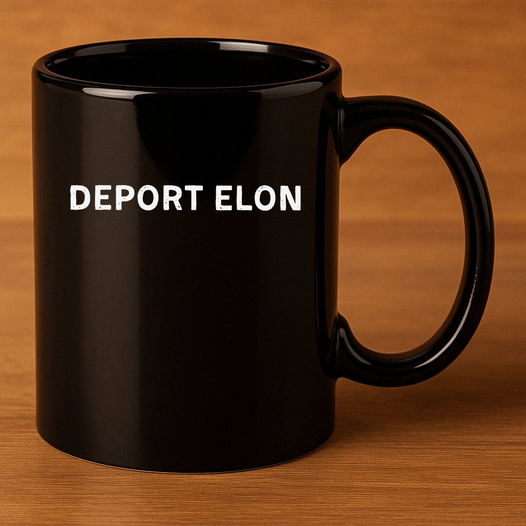Anti Elon Deport Elon Fck Elon Gift 11oz C Handle Ceramic Mug