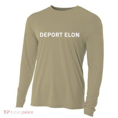 Anti Elon Deport Elon Fck Elon Gift Cooling Performance Long Sleeve Crew
