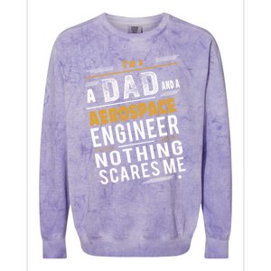 Aerospace Engineer Dad Gift Colorblast Crewneck Sweatshirt