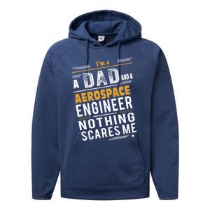 Aerospace Engineer Dad Gift Performance Fleece Hoodie