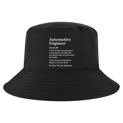 Automotive Engineer Definition For Auto Engineering Student Cool Comfort Performance Bucket Hat