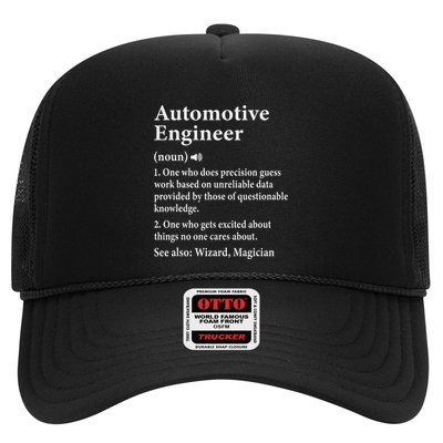 Automotive Engineer Definition For Auto Engineering Student Trucker Hat