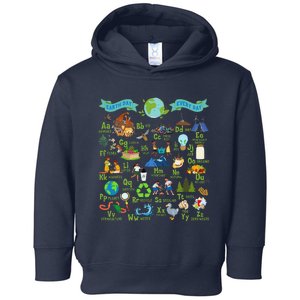 Alphabet Earth Day Every Day Abcs Save Planet Teacher Toddler Hoodie