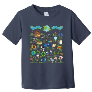 Alphabet Earth Day Every Day Abcs Save Planet Teacher Toddler T-Shirt