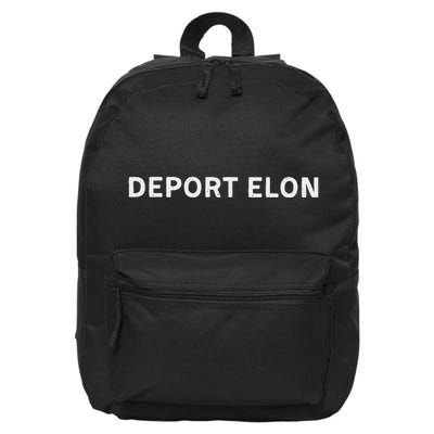 Anti Elon Deport Elon Fck Elon 16 in Basic Backpack