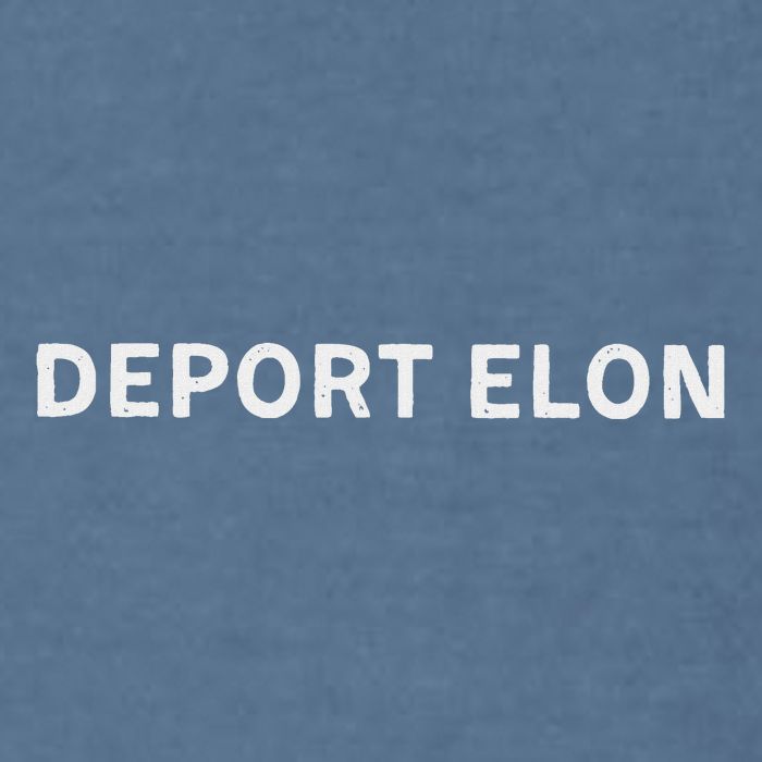 Anti Elon Deport Elon Fck Elon Garment-Dyed Sweatshirt
