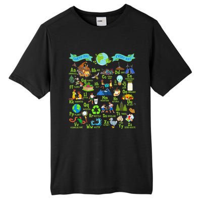 Alphabet Earth Day Every Day ABCs Save Planet Teacher Tall Fusion ChromaSoft Performance T-Shirt