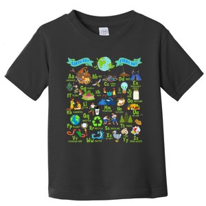 Alphabet Earth Day Every Day ABCs Save Planet Teacher Toddler T-Shirt