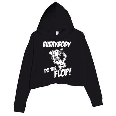 ASDF EVERYBODY DO THE FLOP(2) Crop Fleece Hoodie