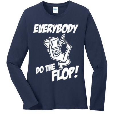 ASDF EVERYBODY DO THE FLOP(2) Ladies Long Sleeve Shirt