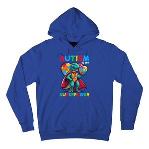 Autism Embrace Differences Dinosaur Trex Cute Puzzle Gift Hoodie