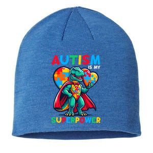 Autism Embrace Differences Dinosaur Trex Cute Puzzle Gift Sustainable Beanie