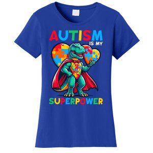 Autism Embrace Differences Dinosaur Trex Cute Puzzle Gift Women's T-Shirt