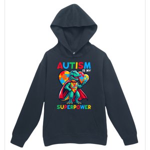 Autism Embrace Differences Dinosaur Trex Cute Puzzle Gift Urban Pullover Hoodie