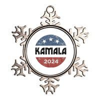 America Election Democrats Vote Harris 2024 President Metallic Star Ornament