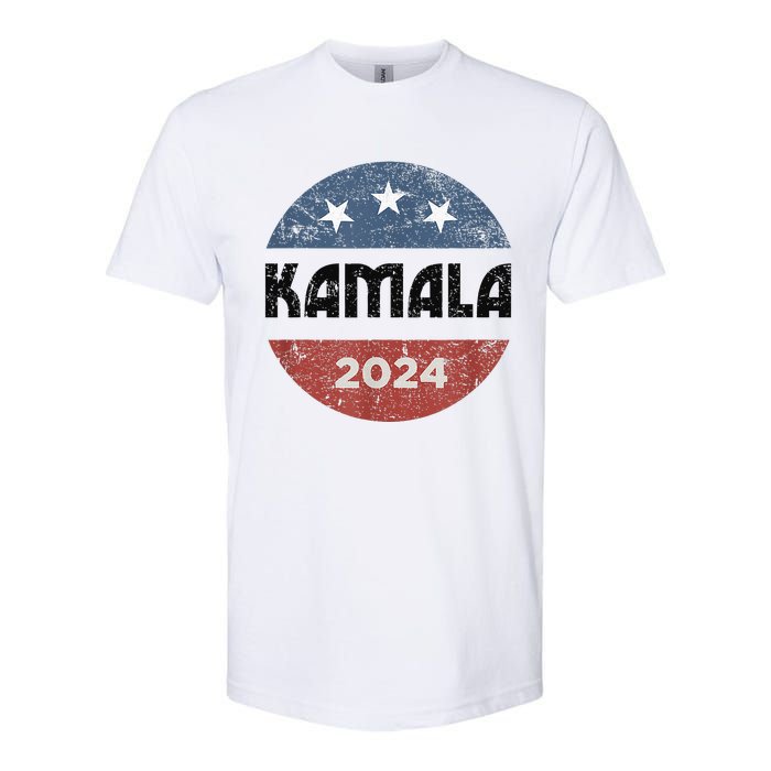 America Election Democrats Vote Harris 2024 President Softstyle CVC T-Shirt