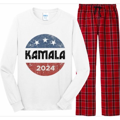 America Election Democrats Vote Harris 2024 President Long Sleeve Pajama Set