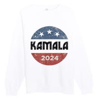 America Election Democrats Vote Harris 2024 President Premium Crewneck Sweatshirt