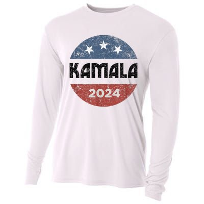 America Election Democrats Vote Harris 2024 President Cooling Performance Long Sleeve Crew