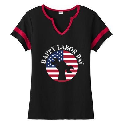 American Employer Employee Workers Labor Day Movet Great Gift Ladies Halftime Notch Neck Tee