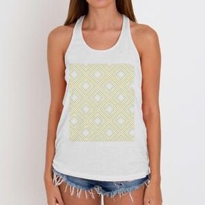 African Ethiopian Ethnic Simple Gold Patterns Women's Knotted Racerback Tank