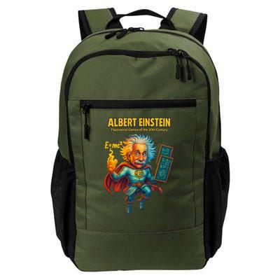 Albert Einstein E-MC2 Cartoon Superhero Comic Style Backpack