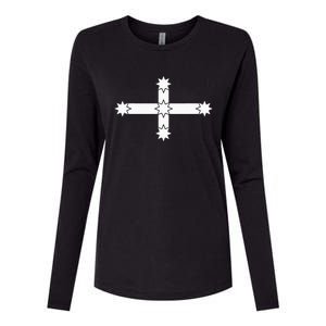 AUSTRALIAN EUREKA FLAG BATTLE OF THE EUREKA STOCKADE Womens Cotton Relaxed Long Sleeve T-Shirt