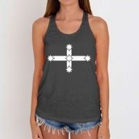 AUSTRALIAN EUREKA FLAG BATTLE OF THE EUREKA STOCKADE Women's Knotted Racerback Tank